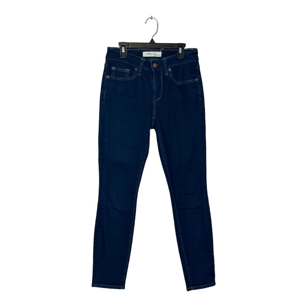 Gap dark blue curvy true skinny stretch jeans size 26